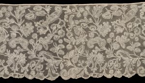 Bobbin Lace Flounce, 18. század. alkotó: Unbekannt