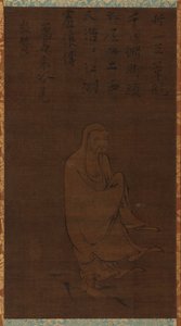 Bodhidharma átkelés a Jangzin egy nádon, 15. század. alkotó: Unbekannt
