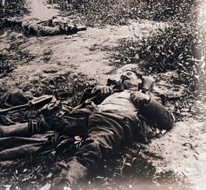 Halott katonák holttestei, c1914-c1918 alkotó: Unbekannt