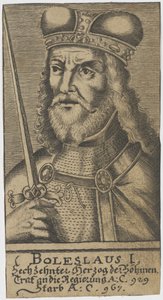 I. Boleszlaus, a Kegyetlen, Csehország hercege. alkotó: Unbekannt
