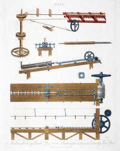 Facsövek fúrása, vascsövek öntése és húzása, c1825 alkotó: Unbekannt
