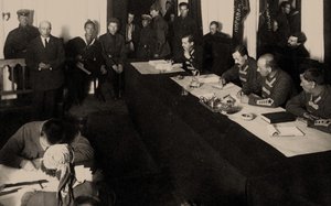 Borisz Savinkov a Szovjetunió Legfelsőbb Törvényszékének Katonai Kollégiumában..., 1924. alkotó: Unbekannt