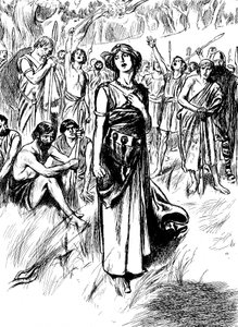 Boudicca Boadicea 1. századi brit királynője, az iceniek, csapatait összegyűjtve, 1900 alkotó: Unbekannt