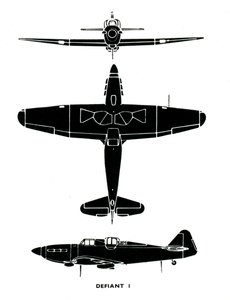 Boulton Paul Defiant I, 1941. alkotó: Unbekannt