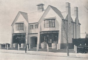 Bournville: két falusi bolt, WA Harvey, c1900 1901-1902 alkotó: Unbekannt