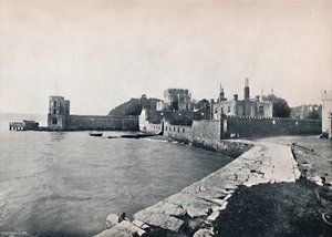 Branksea-sziget – A kastély általános képe, 1895 alkotó: Unbekannt