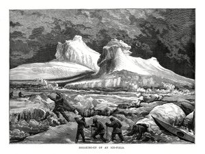 Egy jégmező felbomlása, 1877 alkotó: Unbekannt