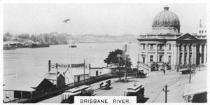 Brisbane River, Queensland, Ausztrália, 1928 alkotó: Unbekannt