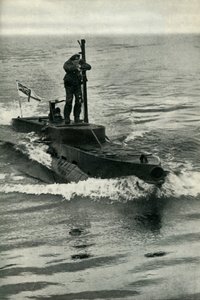 Brit X-Craft törpe tengeralattjáró, második világháború, 1945. alkotó: Unbekannt