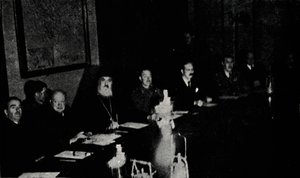 Brit és görög miniszterek tanácskoznak Athénban, 1944, 1945 karácsonyán. alkotó: Unbekannt