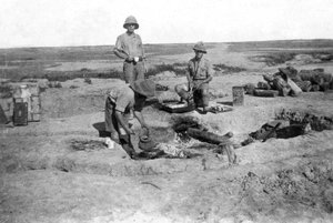 A brit hadsereg C társaságának főzése, Mezopotámia, I. világháború, 1918 alkotó: Unbekannt