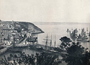 Brixham – Alsóváros, a halászflotta bemutatása, 1895 alkotó: Unbekannt