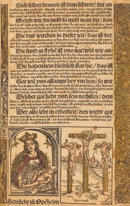 Broadside két jelenet Krisztus életéből, és a groteszk határok c. 14751500. alkotó: Unbekannt