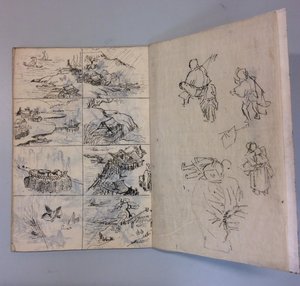 Ecset- és tusrajzok az élet és festmények után, 1895. alkotó: Unbekannt