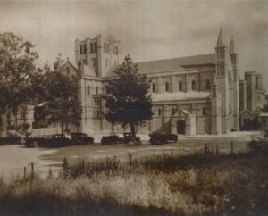 Buckfast Abbey Church, North View, 19. század vége – 20. század eleje alkotó: Unbekannt