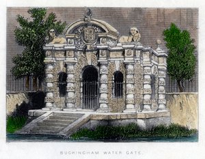 Buckingham Water Gate, a Strand, London, 1850 alkotó: Unbekannt