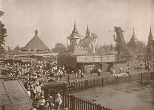 Buddhista hamvasztásos jelenet. - Phoongyi-byan, 1900. alkotó: Unbekannt