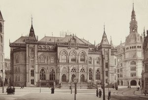 Tőzsdeépület Brémában. 1900 körül alkotó: Unbekannt