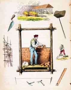 Építőipar, c1845 alkotó: Unbekannt