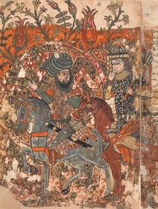 Burzuya küldetése Folio 5v, 6r a bidpai Kalila Wa Dimnából, 18. század. alkotó: Unbekannt