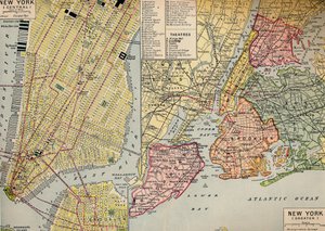 New York-i üzleti központ Manhattan Seaward végén és környéke, 1930-as évek alkotó: Unbekannt