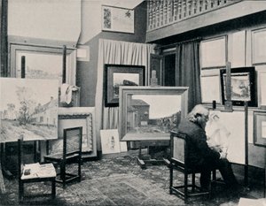 C. Cazin műtermében, 1897 alkotó: Unbekannt