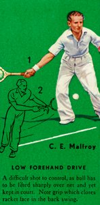 C. E. Malfroy – Low Forehand Drive, c1935. alkotó: Unbekannt
