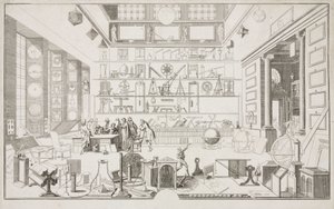 Cabinet de Geometrie de Mr LE CLERC – Kutatóközpontok Az Academie des Sciences Fizikai Laboratóriuma, Párizs, 1700 körül alkotó: Unbekannt