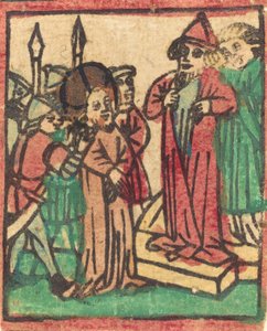 Ruhát tépő Kaifás, valószínűleg 1449. alkotó: Unbekannt