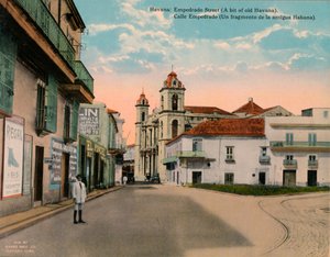 Stoned Street, Old Havanna, Kuba, 1920 alkotó: Unbekannt