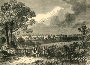 Camden Town, a Hampstead Roadról, Marylebone, 1780, c1876. alkotó: Unbekannt