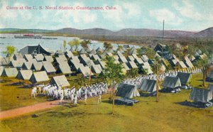 Tábor az amerikai haditengerészeti állomáson, Guatanamo, Kuba, 1911 alkotó: Unbekannt