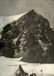 Tábor december 17-én a Ferrar-gleccsernél a Sentinel Rock alatt, 1908, 1909 alkotó: Unbekannt