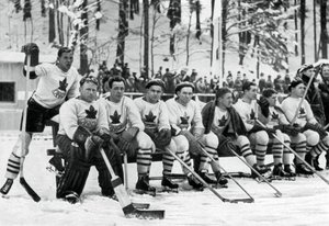 Kanadai jégkorong-válogatott, téli olimpiai játékok, Garmisch-Partenkirchen, Németország, 1936 alkotó: Unbekannt