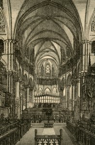Canterbury katedrális – A kórus, 1898. alkotó: Unbekannt