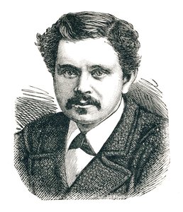 Paul Boyton kapitány, 1848-1924, a merülőruha feltalálója, 1893 alkotó: Unbekannt