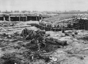 Elfoglalták az orosz állást, Melkov, Lengyelország, I. világháború, 1915. július 20 alkotó: Unbekannt