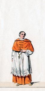 Wolsey bíboros, Shakespeare drámájának jelmezterve, VIII. Henrik, XIX. alkotó: Unbekannt