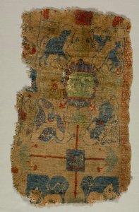 Szőnyegtöredék, c. 1400-as évek. alkotó: Unbekannt