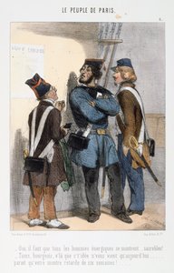 Rajzfilm a párizsi kommünről, 1870-es évek. alkotó: Unbekannt