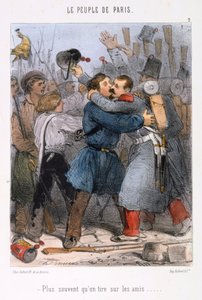 Rajzfilm a párizsi kommünről, 1870-es évek. alkotó: Unbekannt