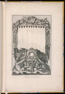 Cartuche a csiga alakjában a hajó tetején alkotó: Unbekannt