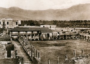 A glagiátorok laktanya, Pompeii, Olaszország, 1900-as évek alkotó: Unbekannt