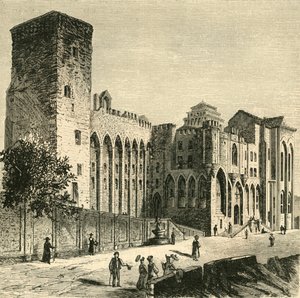 Pápák vára, Avignon, 1890. alkotó: Unbekannt