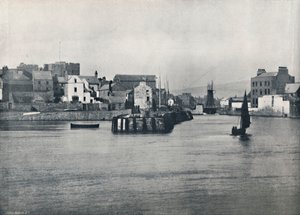 Castletown – A mólótól, a Rushen kastély bemutatásával, 1895 alkotó: Unbekannt