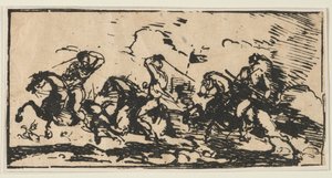 Lovassági csata, c. 1803. alkotó: Unbekannt