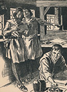 Caxton a nyomdájában, c1907 alkotó: Unbekannt