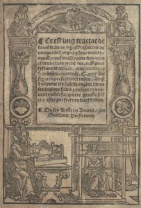 Ez egy tractat de la noble art de leguille ascavoir ouvraiges de spaigne... címe..., 1527 után. alkotó: Unbekannt