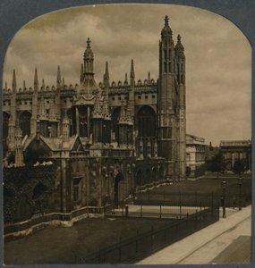 A Kings College ünnepelt gótikus kápolnája, Cambridge, Anglia, 1910. alkotó: Unbekannt