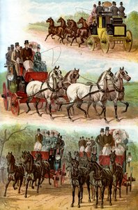 Ünnepelt csapatok a parkban, 1887 alkotó: Unbekannt